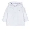 Patachou Logo-patch Hooded Jacket In Blue