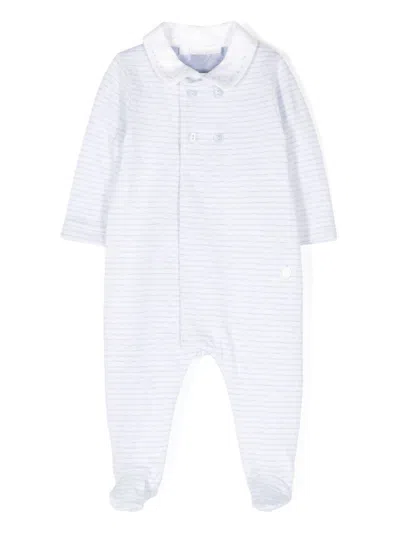 Patachou Babies' Logo-plaque Pajamas In Grey