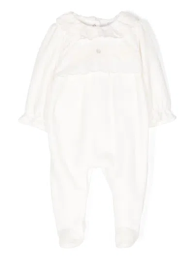 Patachou Babies' Logo-plaque Pajamas In White