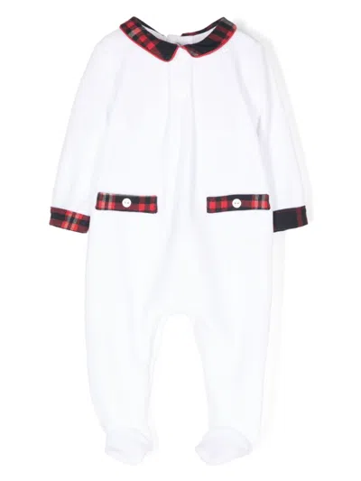 Patachou Babies' Logo-plaque Pajamas In White