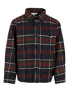 Patachou Long-sleeve Plaid Shirt In Blue