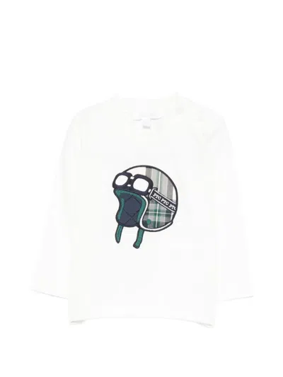 Patachou Babies' Long-sleeved Top In White