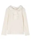 Patachou Metallic Sweater In Neutrals