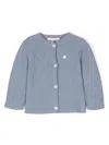 Patachou Open-knit Cardigan In Blue