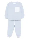 Patachou Patch-pocket Tracksuit (set Of Two) In Purple