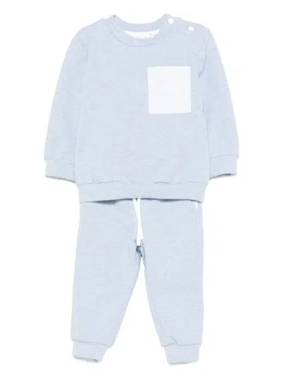 Patachou Babies' Patch-pocket Tracksuit (set Of Two) In Purple