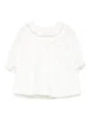 Patachou Peter-pan Collar Dress In White