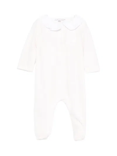 Patachou Babies' Peter Pan-collar Pajama In White