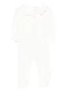 Patachou Peter Pan-collar Romper In White