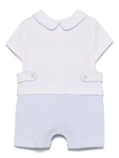 Patachou Babies' Peter Pan-collar Rompers In White