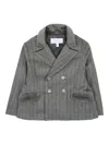 Patachou Pinstripe-pattern Jacket In Gray