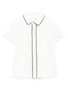 Patachou Pintuck-detailed Shirt In 白色