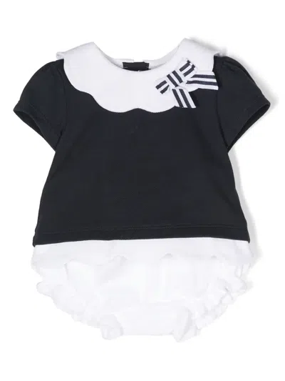 Patachou Babies' Piqué-weave Shorts Set In Blue