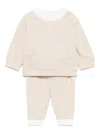 Patachou Piqué-weave Tracksuit In 中性色