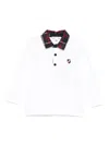 Patachou Poloshirt Mit Kariertem Kragen In White