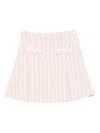 Patachou Pleated Tweed Skirt In Pink