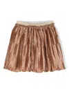 Patachou Plissé Skirt In Brown