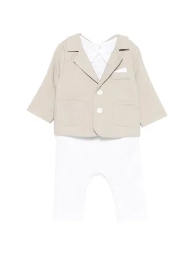 Patachou Babies' Pocket Detailed Romper In White