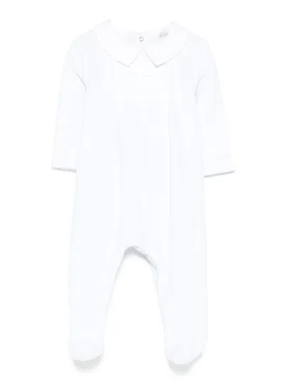 Patachou Babies' Polo-collar Pajama In White