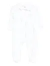 Patachou Polo-collar Print Pajama In White