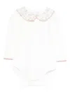 Patachou Printed-collar Body In White