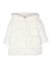 Patachou Quilted Coat In White