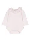 Patachou Ruffle-collar Stretch-cotton Body In Pink