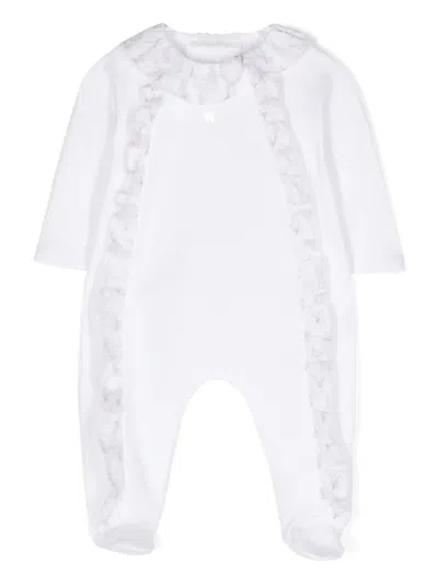Patachou Babies' Ruffle-detail Pyjamas In White