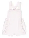 Patachou Ruffle Trim Romper In Pink