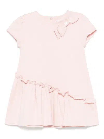 Patachou Babies' Ruffled-detail Dress In 粉色