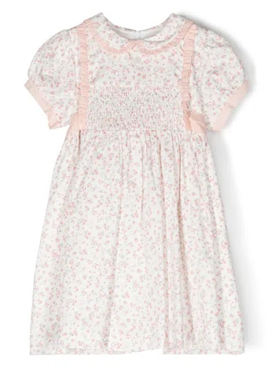 Patachou Kids' Ruffled-detailing Dress In White
