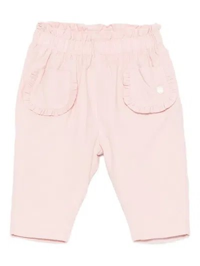 Patachou Babies' Ruffled-details Trousers In Pink