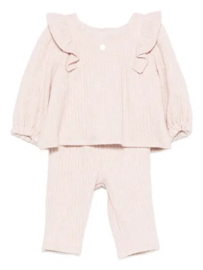 Patachou Babies' Ruffled-details Trousesr (set Of Two) In Pink