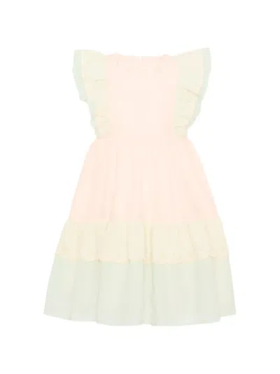 Patachou Kids' Ruffled Dress In Pink