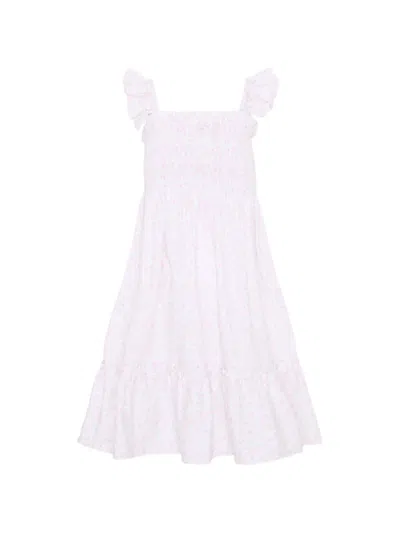 Patachou Kids' Ruffled Floral Dress In Pink