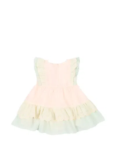 Patachou Babies' Ruffled Layered Dress In Pink