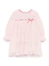 Patachou Ruffled-neck Dress In Pink