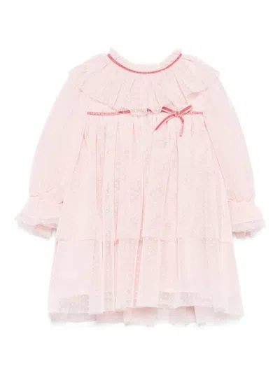 Patachou Babies' Ruffled-neck Dress In Pink