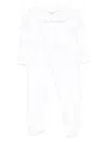 Patachou Ruffled Print Pajama In White