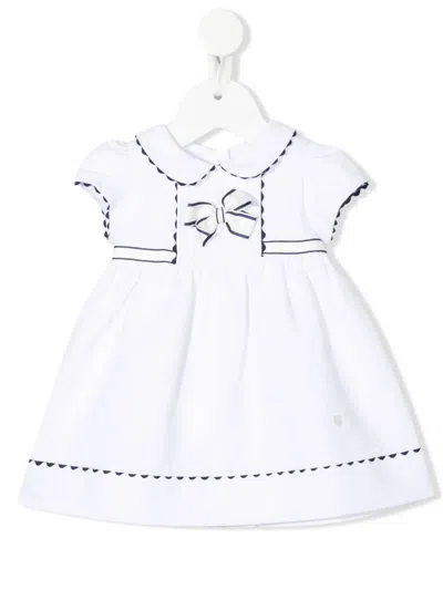 Patachou Babies' Scallop-trim Piqué Dress In White