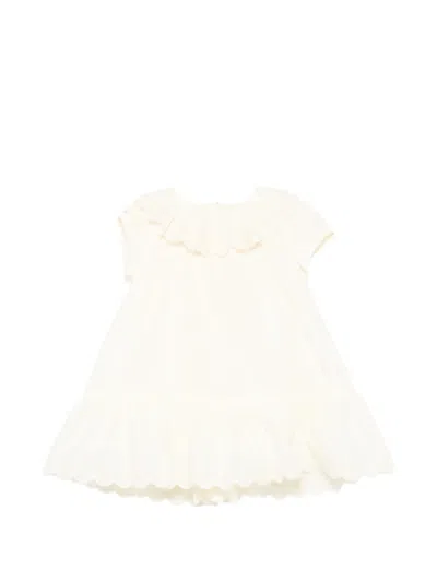 Patachou Babies' Scalloped-edge Ruffled Dress In Neutral