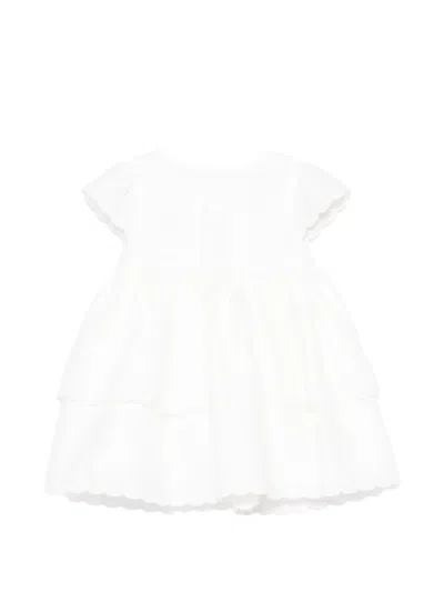 Patachou Babies' Scalloped-edge Tiered Dress In White
