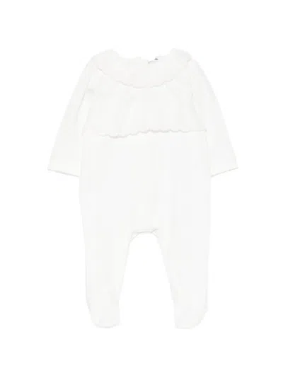 Patachou Babies' Scalloped-trim Pajamas In White