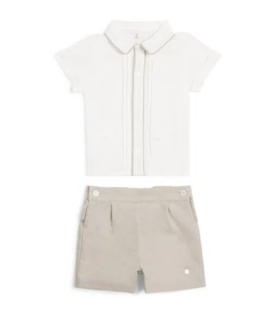 Patachou Kids' Shirt And Shorts Set In Multi