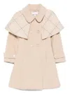 Patachou Storm-flap Coat In Gold