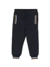 Patachou Stripe-detail Drawstring Track Pants In Blue