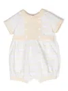 Patachou Stripe-print Shorties In Yellow