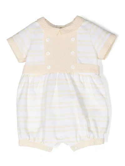 Patachou Babies' Stripe-print Shorties In Yellow