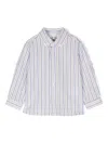 Patachou Striped Cotton Shirt In 蓝色