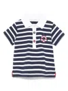 Patachou Striped Polo Shirt In 蓝色
